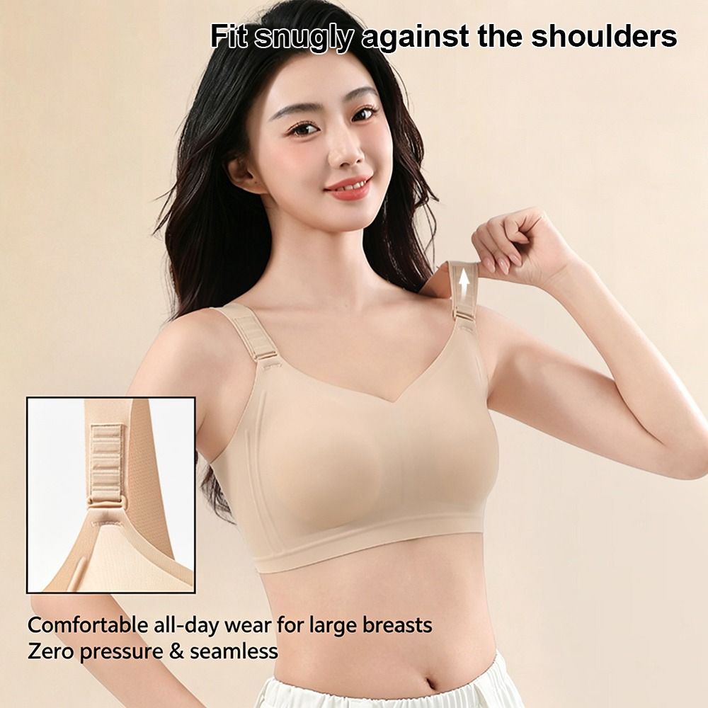 T Shirt Bra Seamless - スムーズな見た目で小さく見えるブラジャー女性用薄型シームレスワイヤレスブラジャー通気性のある快適なフィット感シームレスブラジャーTシャツブラジャー