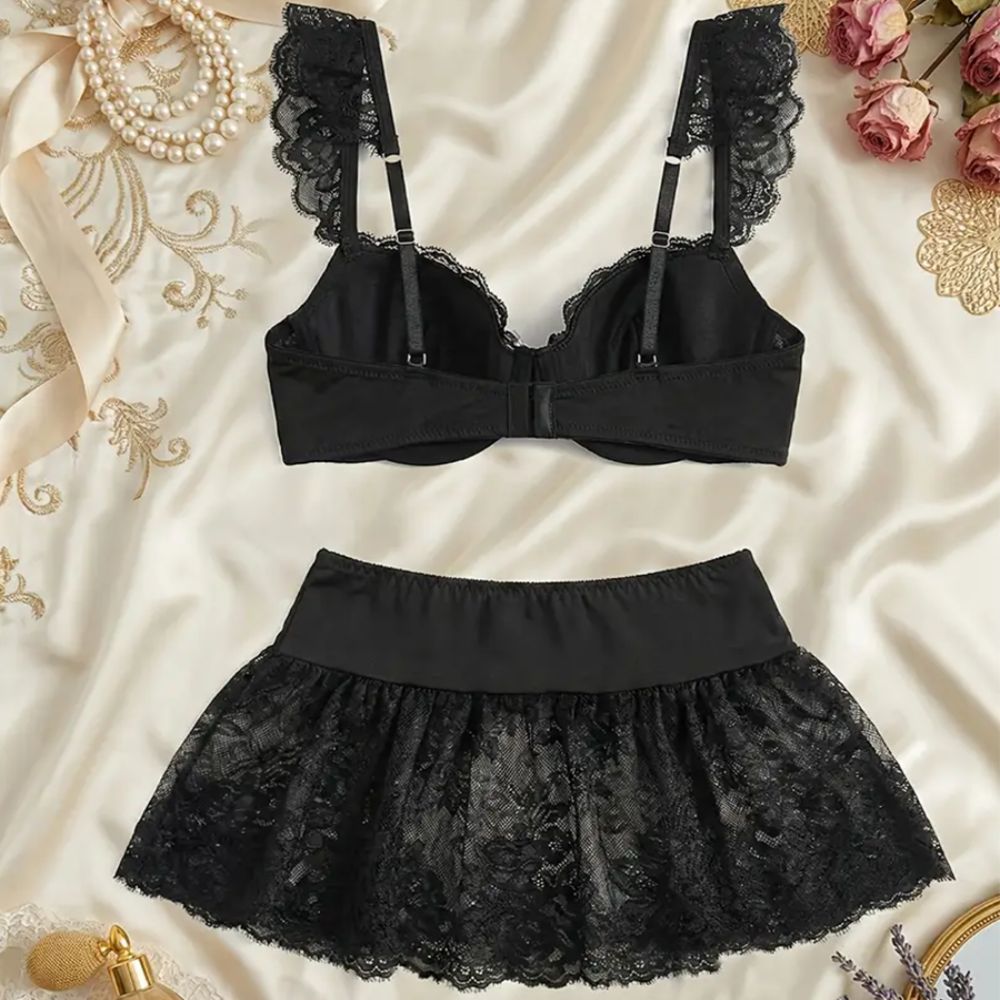 ファッションオープンデザインセクシーレースランジェリーミニス - Sheer Bra Lace のレビューと価格