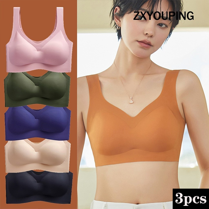 パッド付きシームレススポーツブラ,スチールリングなしで快適, - Full Coverage Bra のレビューと価格