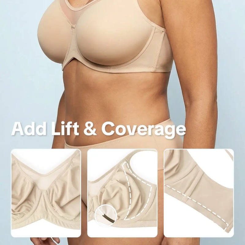 HSIA カーディコンフォート クーリングミニマイザーブラ  - T Shirt Bra Seamless のレビューと価格