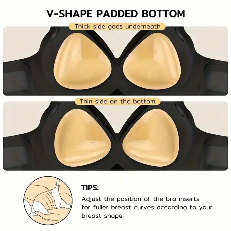 両面粘着式プッシュアップブラ、防水性粘着式バストエンハンサー - Backless Bra Sticky のレビューと価格