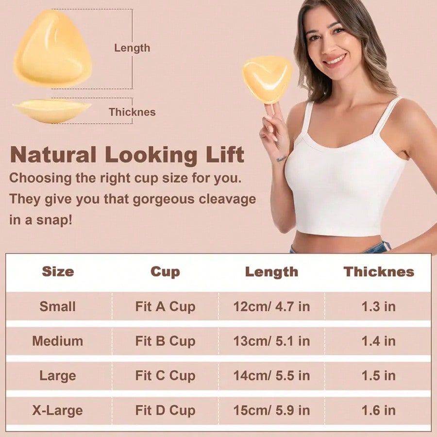 両面粘着式プッシュアップブラ、防水性粘着式バストエンハンサー - Backless Bra Sticky のレビューと価格